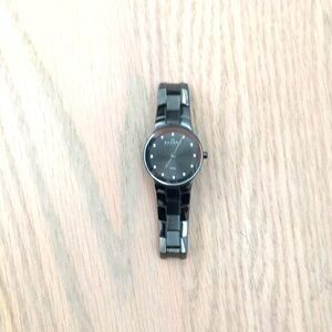 Skagen watch with black metal band
